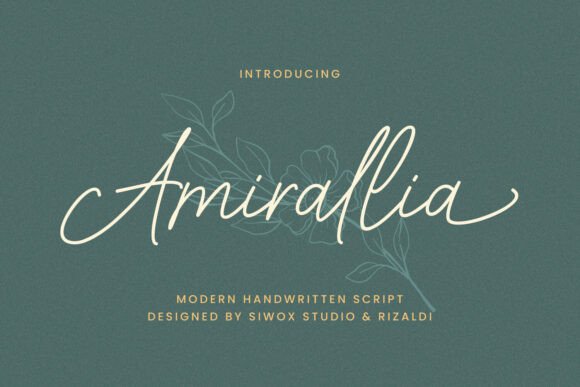 Amirallia: A Unique Monoline Script for Modern Design
