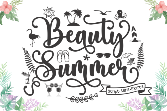 Beauty Summer: A Versatile Trio Font for Modern Design