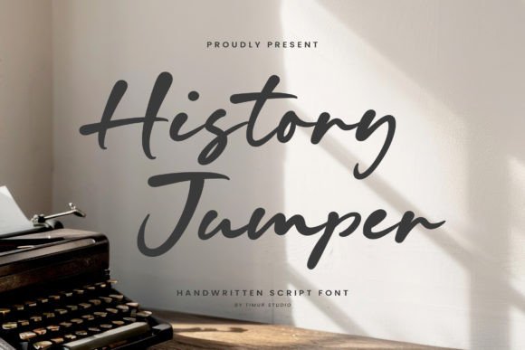 History Jumper: A Handwritten Script for Timeless Design