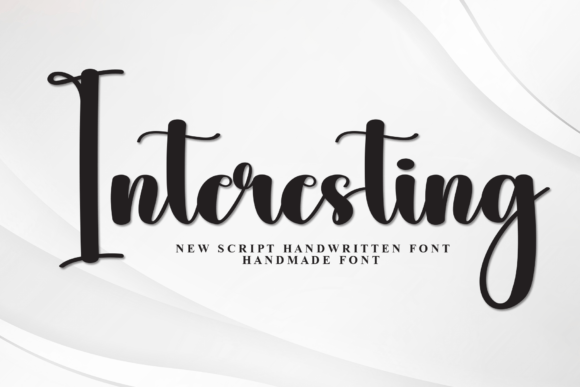 Interesting: Elevating Design with Modern Script Elegance