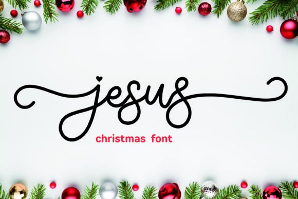 Jesus Font: Whimsical Handwritten Script for Holiday Designs