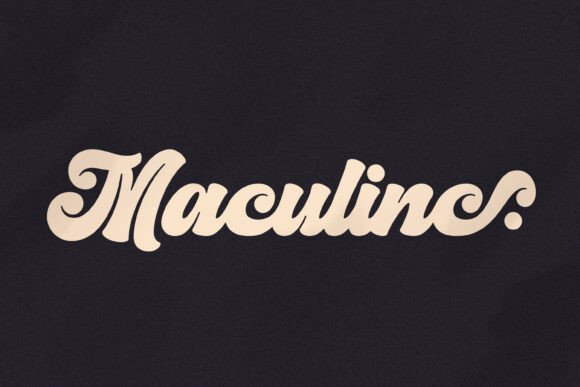 Maculinc Bold Script Font: Classic Style Meets Creative Versatility