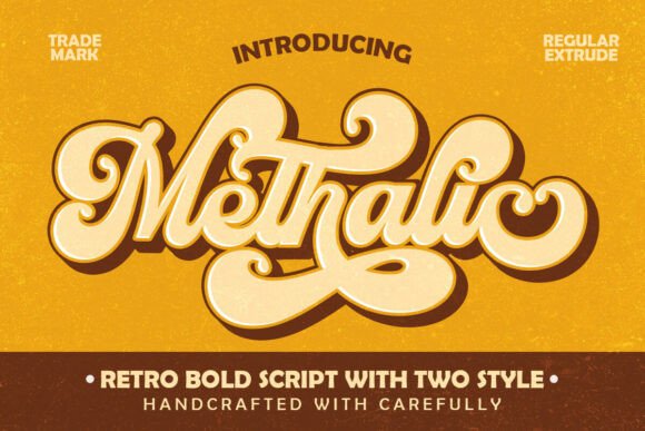 Methalic Script: Bold Retro Typography for Modern Design