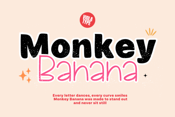 Monkey Banana: A Cheerful Font Duo for Playful Design
