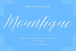 Mountique Script Typeface: A Modern Calligraphy Collection