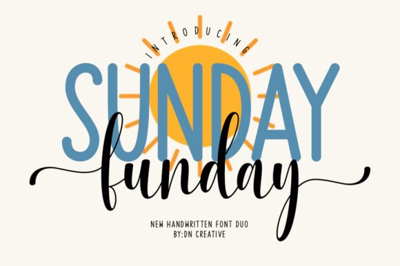 Perfect Pairings: The Sunday Funday Duo Font Collection