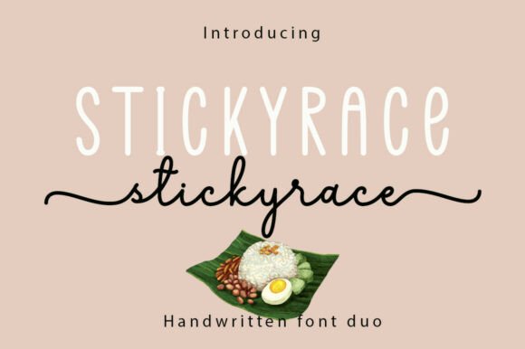 Stickyrace Duo: A Font Pairing for Modern Design