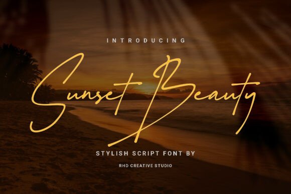 The Elegance of Sunset Beauty in Modern Typography