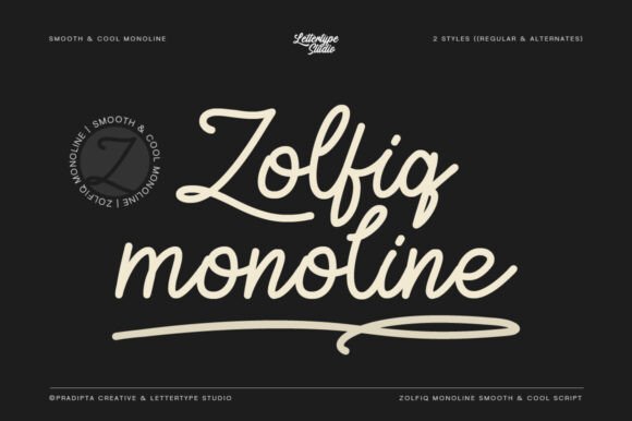 Zolfiq: Elevate Your Design with Modern Monoline Elegance